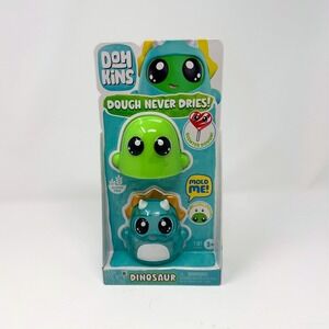 Doh Kins Dinosaur Scented Dough Never Dries Gluten Free Teal Green Toy DohKins